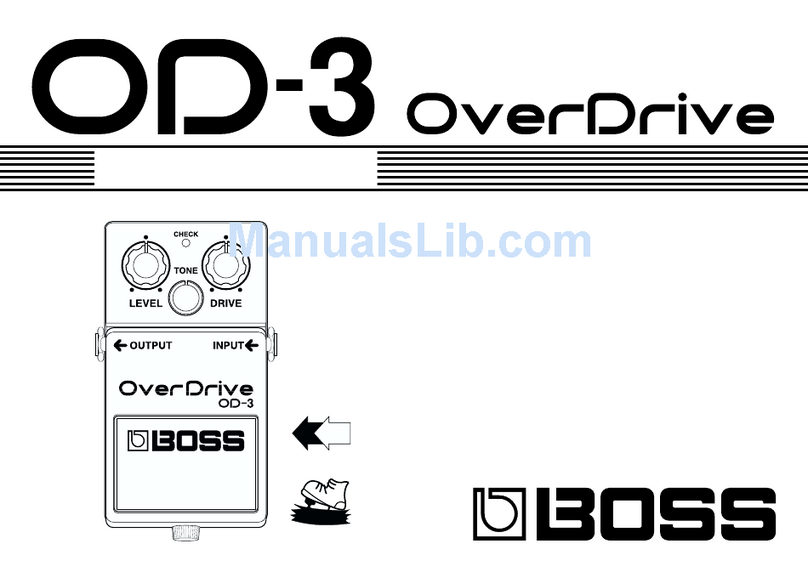 BOSSCO OD-3 User manual