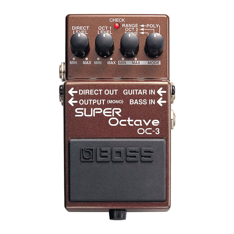 BOSSCO OC-3 Super Octave owner's manual