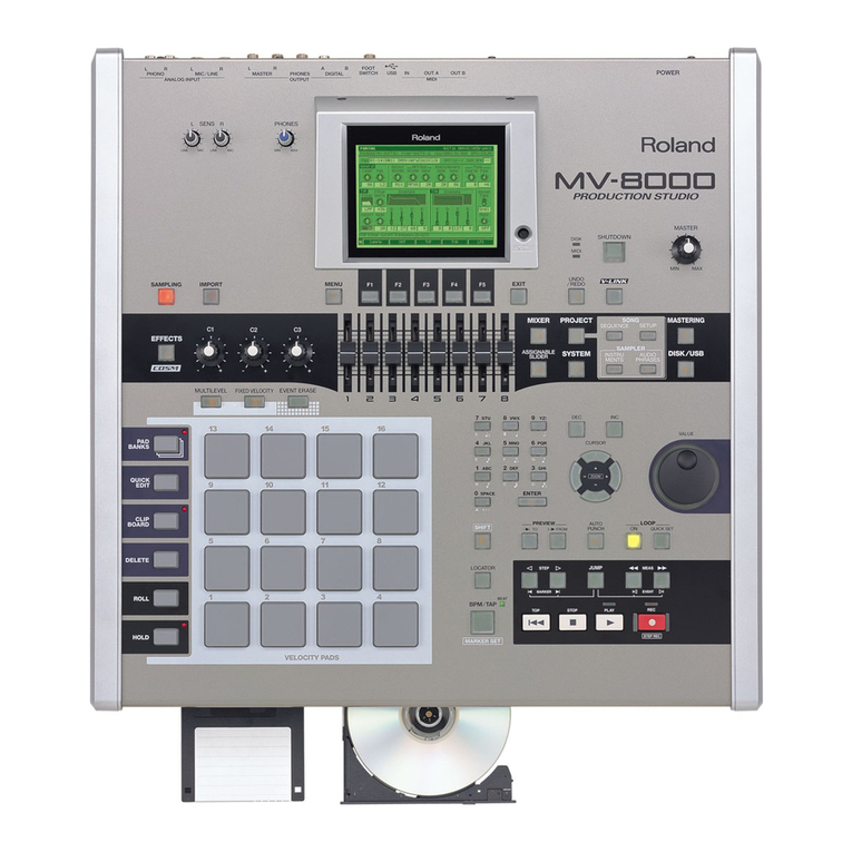 Roland MV-8000 User manual