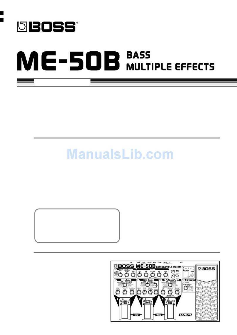 BOSSCO ME-50B User manual