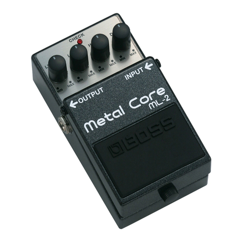 BOSSCO Metal Core ML-2 User manual