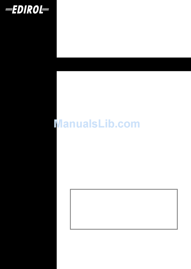 Edirol M-10E owner's manual