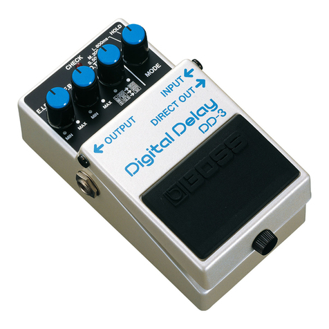 BOSSCO DD-3 Digital Delay User manual