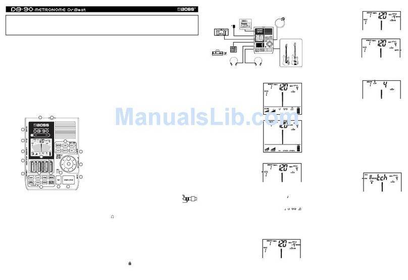 BOSSCO DR. Beat DB-90 User manual