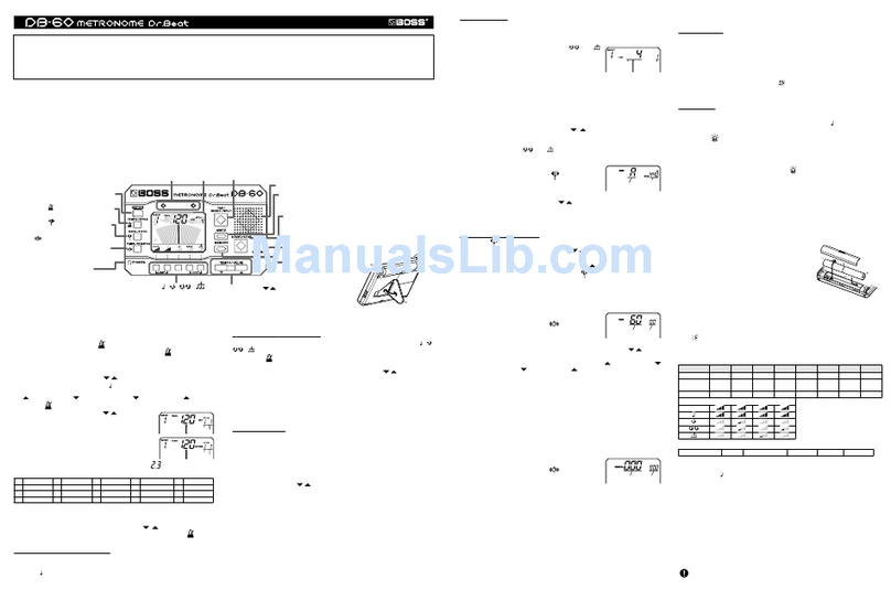 BOSSCO DB-60 User manual