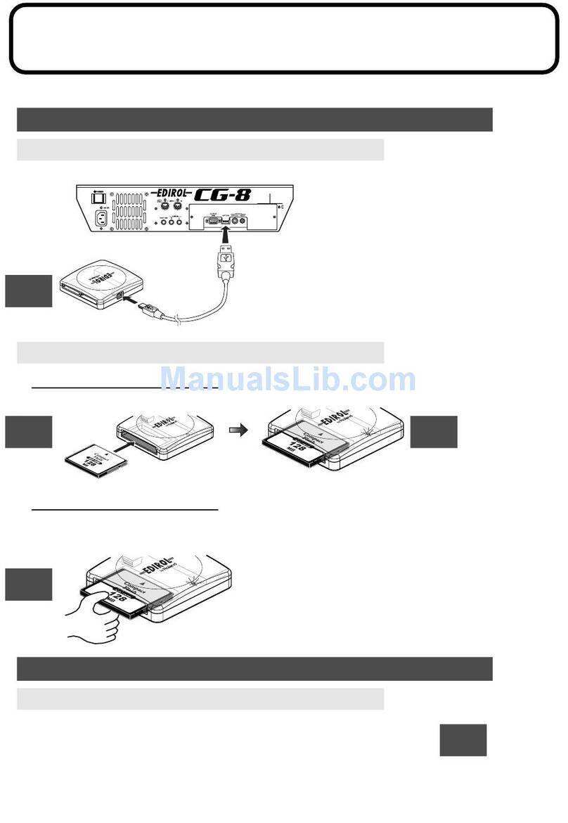 Roland CG-8 Operator's manual
