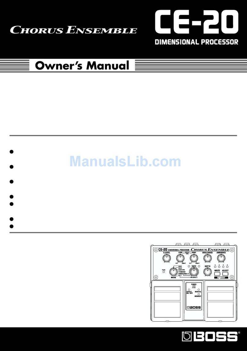 BOSSCO Chorus Ensemble CE-20 User manual