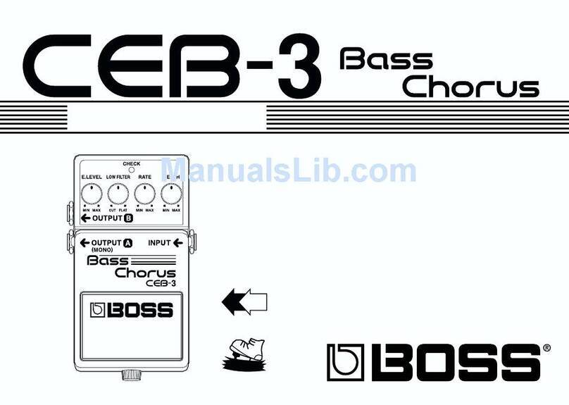 BOSSCO CEB-3 Bass Chorus owner's manual