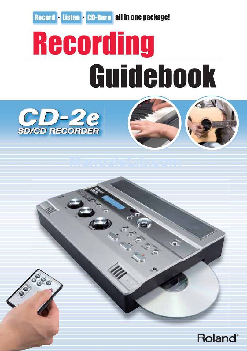 Roland CD-2e Guide book