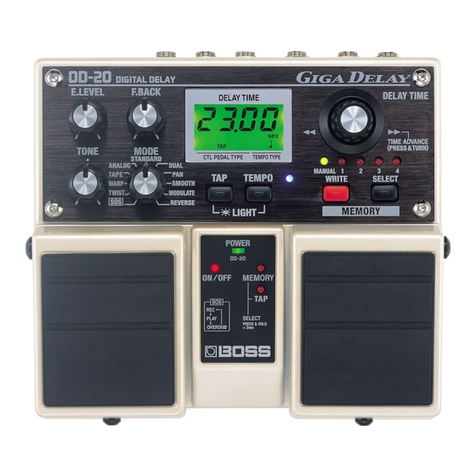 BOSSCO Giga Delay DD-20 owner's manual
