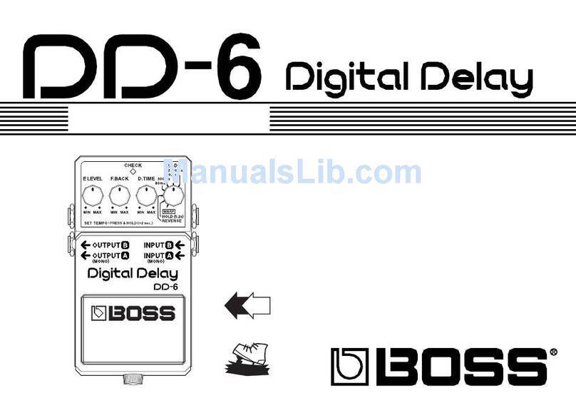 BOSSCO Digital Delay DD-6 owner's manual