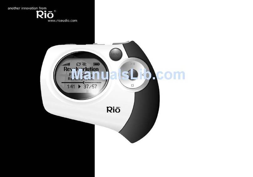 Rio Chiba 128MB User manual