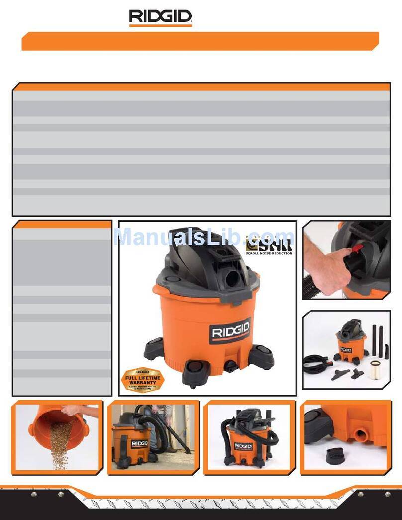 RIDGID WD1250 Specifications