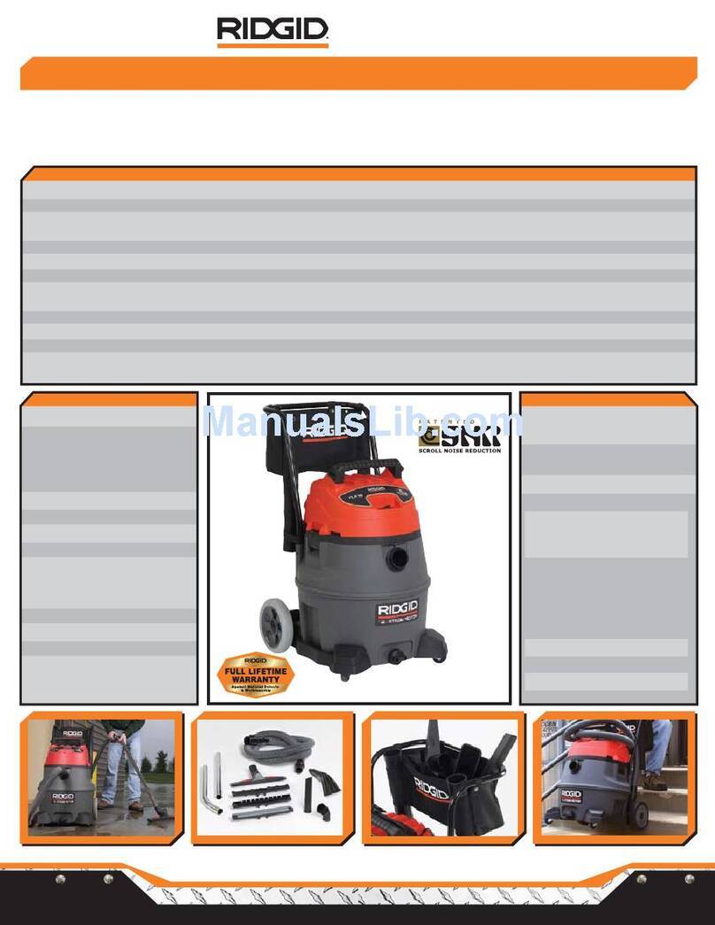 RIDGID RV2600B Specifications