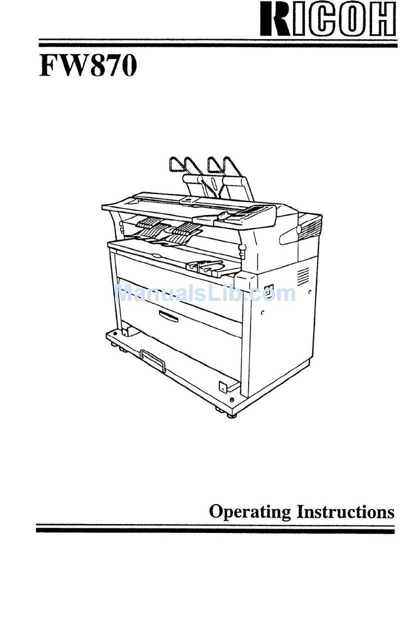 Ricoh FW870 operating instructions