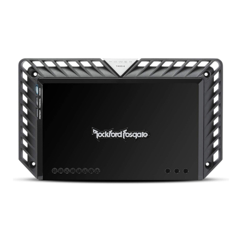 Rockford Fosgate Power Elite T4004 Installation and operation