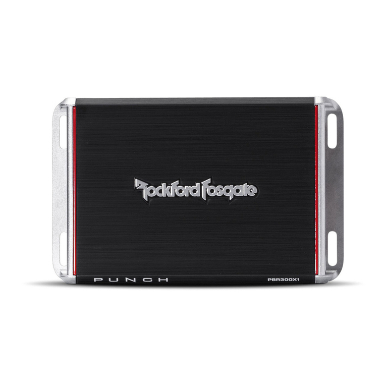 Rockford Fosgate Punch PBR300X1 Installation & operation