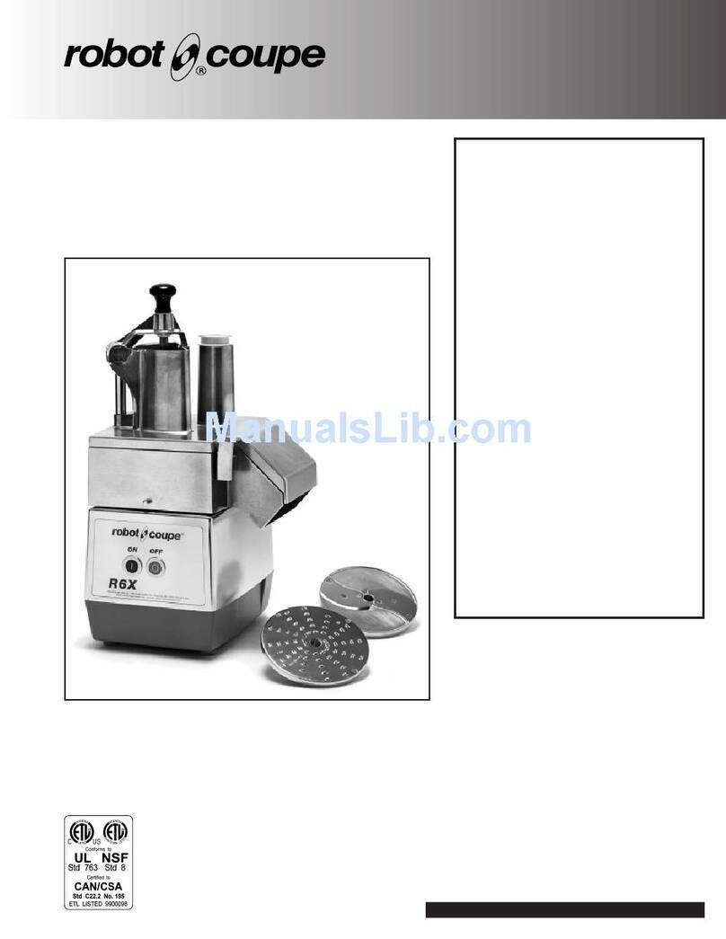 Robot Coupe R6X User manual