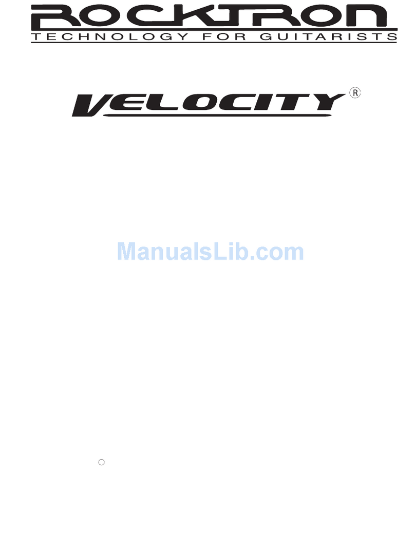 Rocktron Velocity V30D User manual