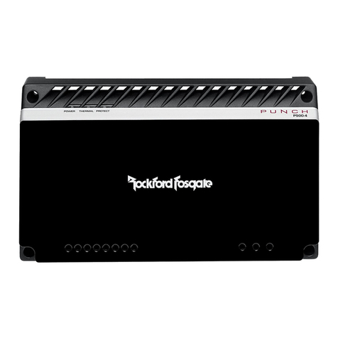 Rockford Fosgate Punch P4004 Owner's manual