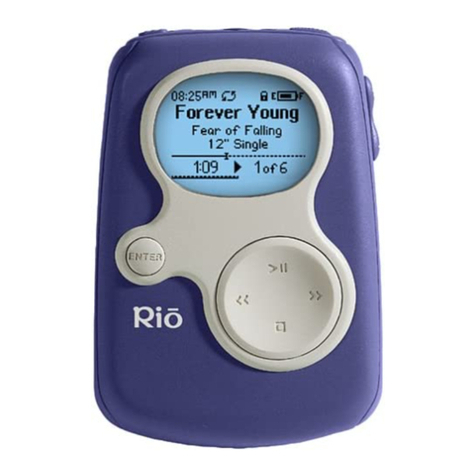 Rio S10 96MB User manual