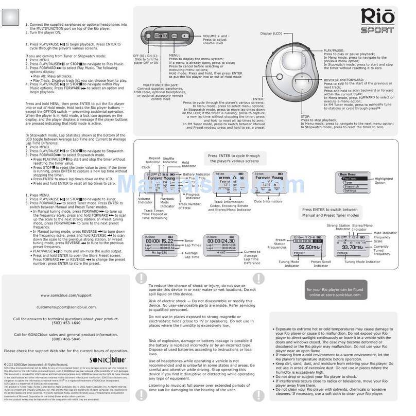 Rio Sport S35S Guide