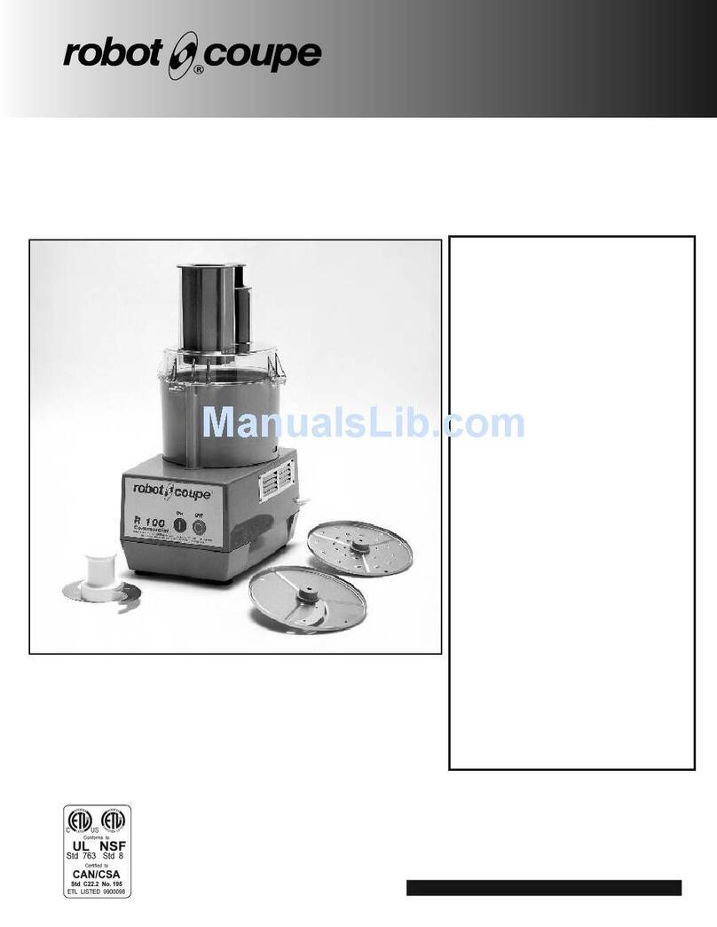 Robot Coupe R100 User manual