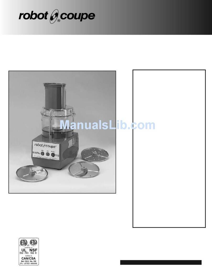 Robot Coupe R100 Plus User manual