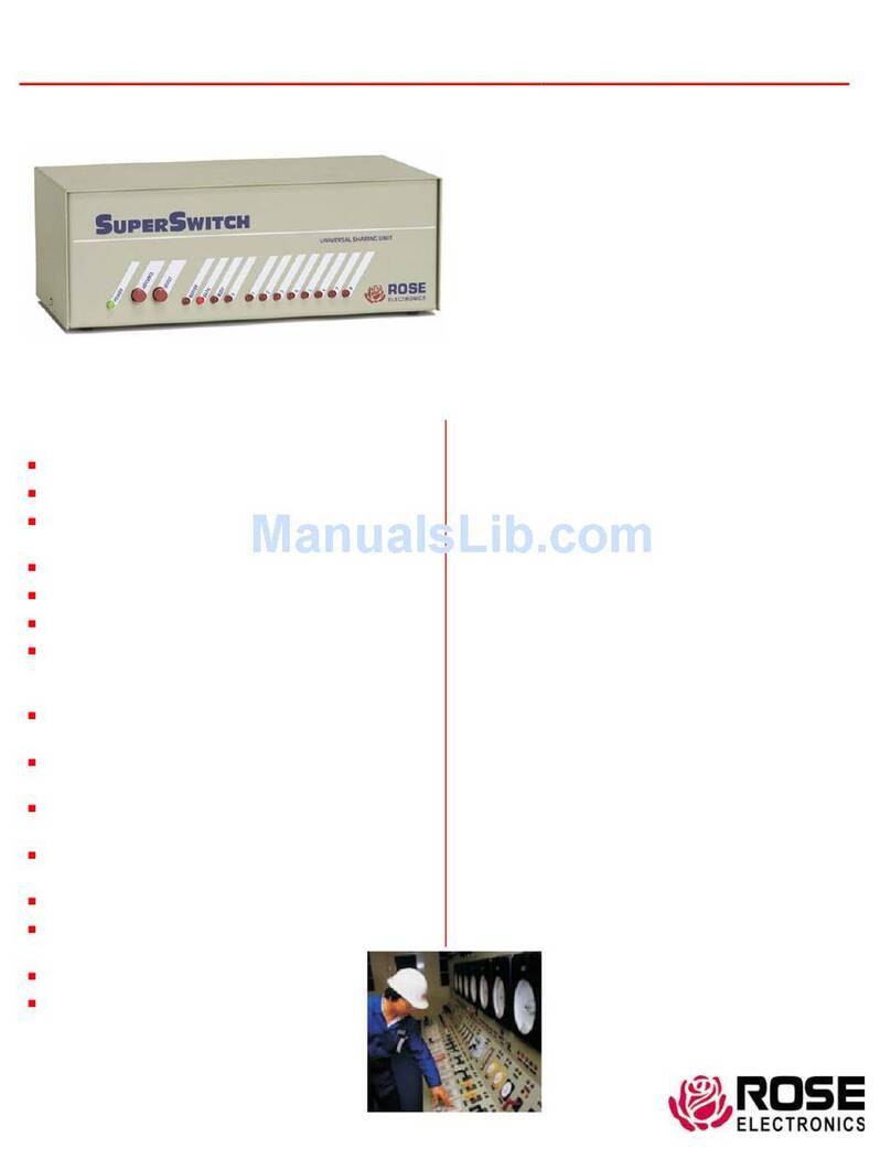 Rose electronics SuperSwitch SS-9 User manual