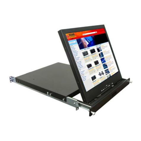 Rose electronics RackView RV1-LCD15 User manual Rose electronics RackView RV1-LCD15 User manual