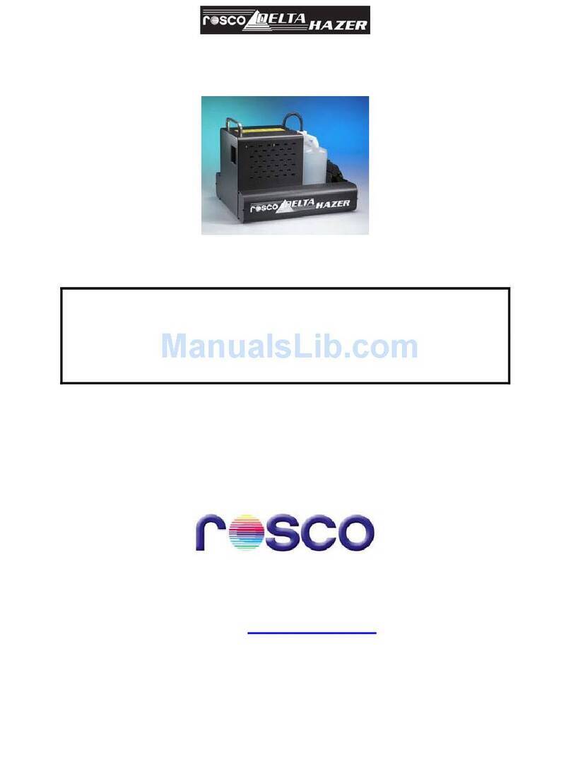 Rosco Delta Hazer User manual