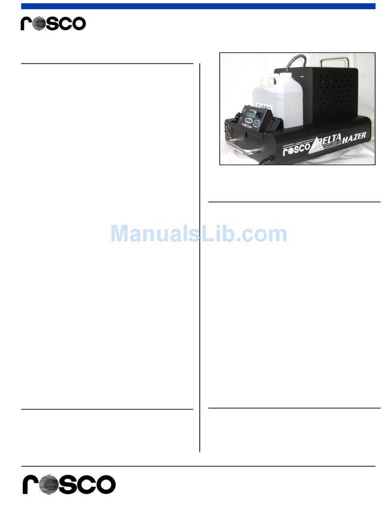 Rosco Delta Hazer Installation instructions