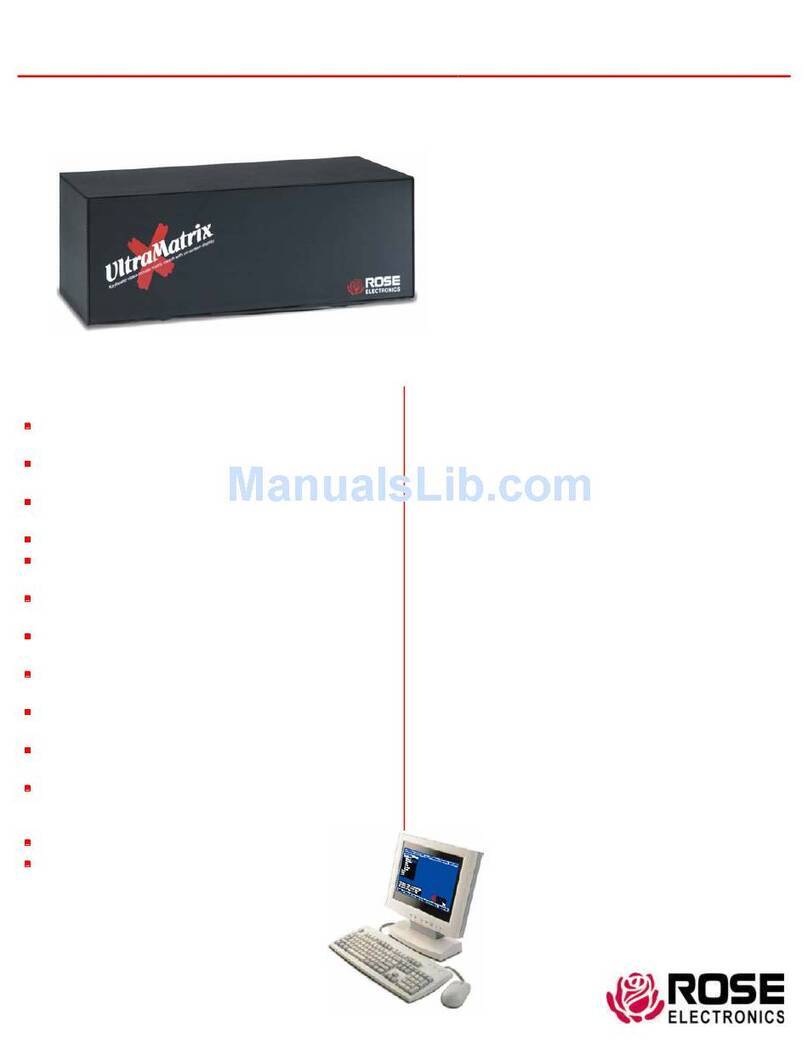 Rose electronics UltraMatrix UM16-0X16U/E2 User manual