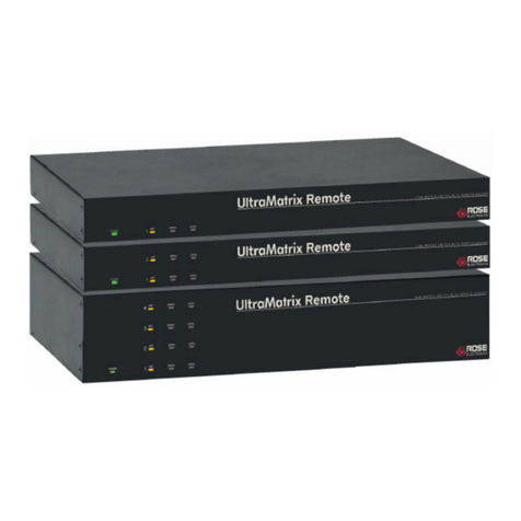 Rose electronics RP2-1R2X16U Installation and operation manual