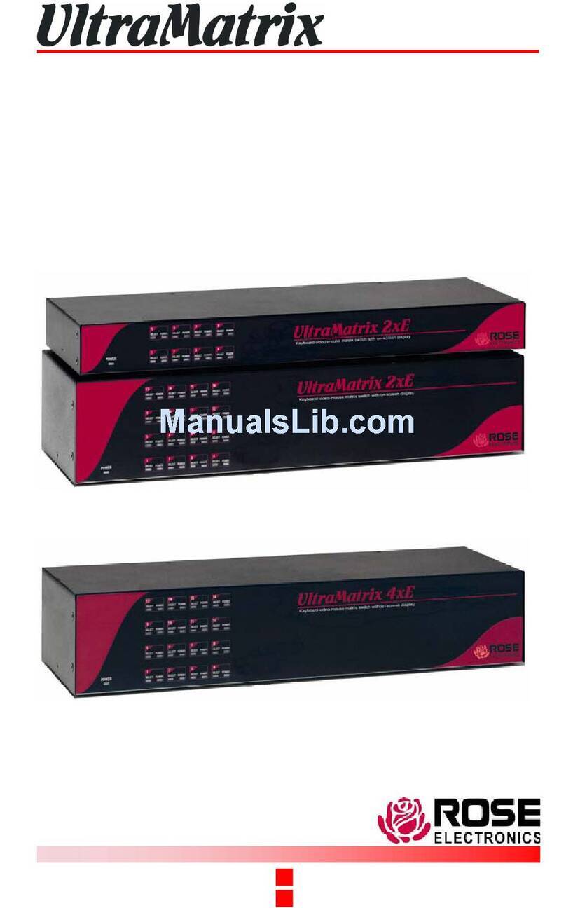 Rose electronics EE2-2X16U/E Installation and operation manual Rose electronics EE2-2X16U/E Installation and operation manual