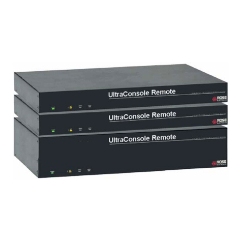 Rose electronics UltraConsole Remote UCR-1R1X04U Specifications