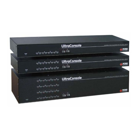 Rose electronics UltraConsole UC1-1X16U Installation and operation manual