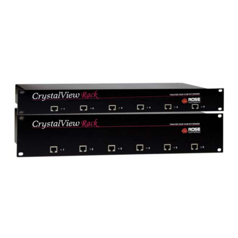 Rose electronics CrystalView CAT5 Rack CRV-12SLP User manual