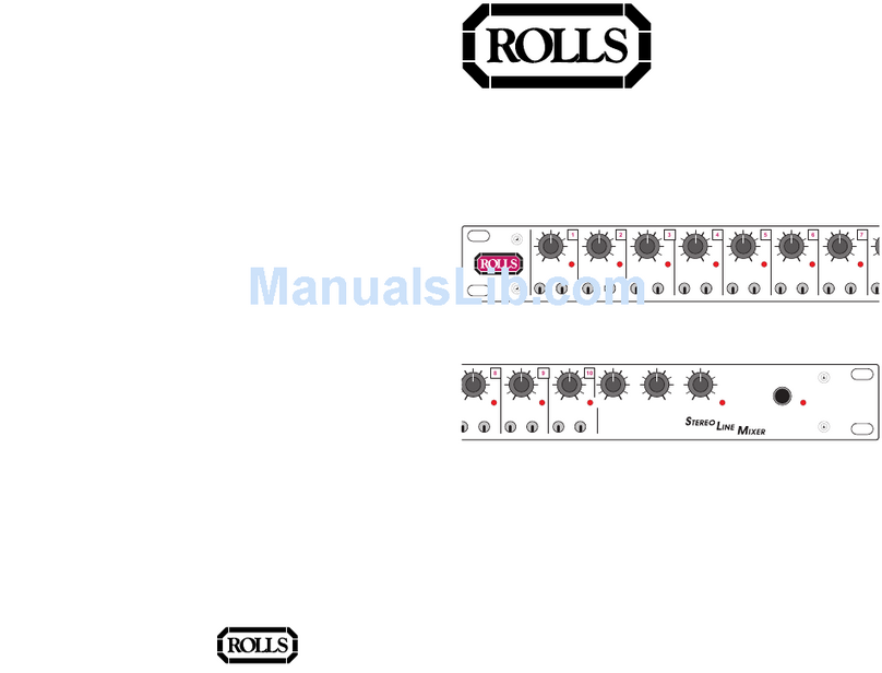 Rolls RM203 owner's manual