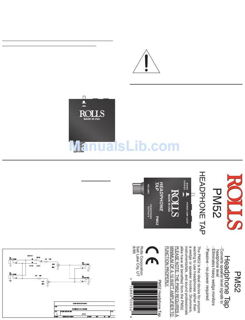 Rolls PM52 User manual