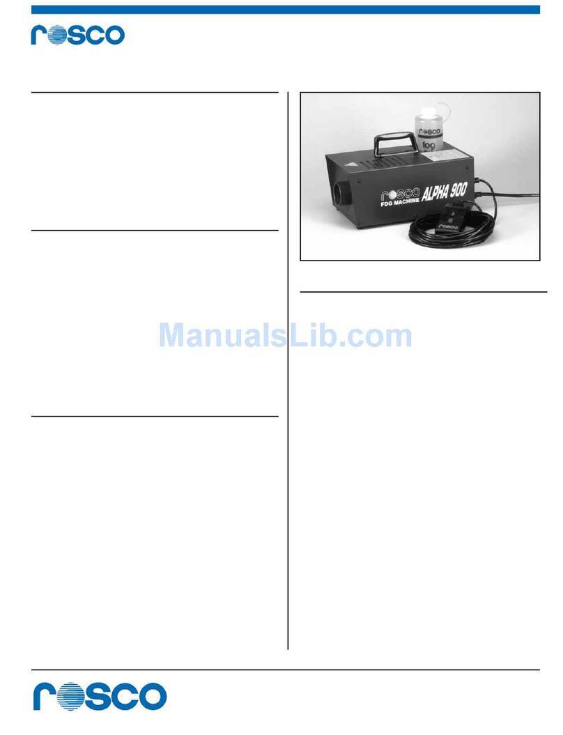 Rosco Alpha 900 Product specifications