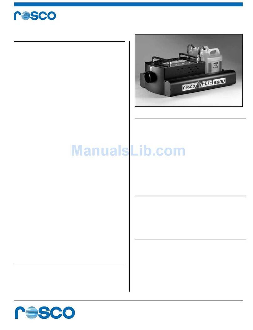Rosco Delta 6000 Installation instructions