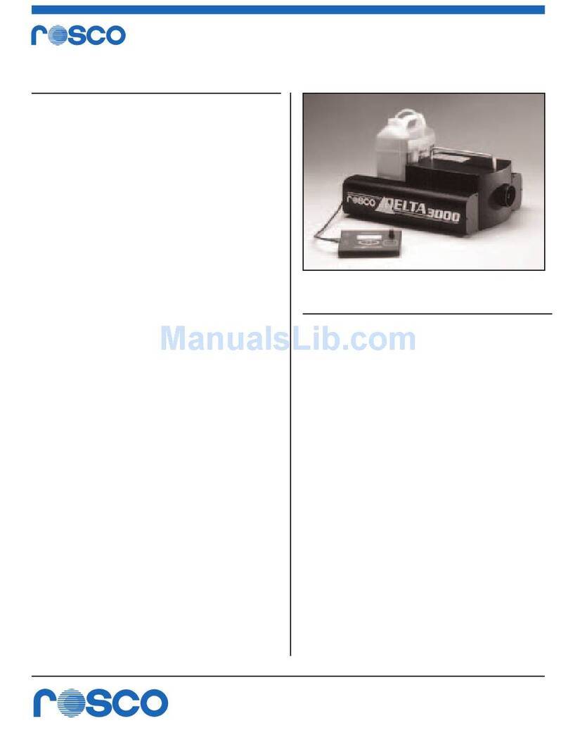 Rosco Delta 3000 Installation instructions
