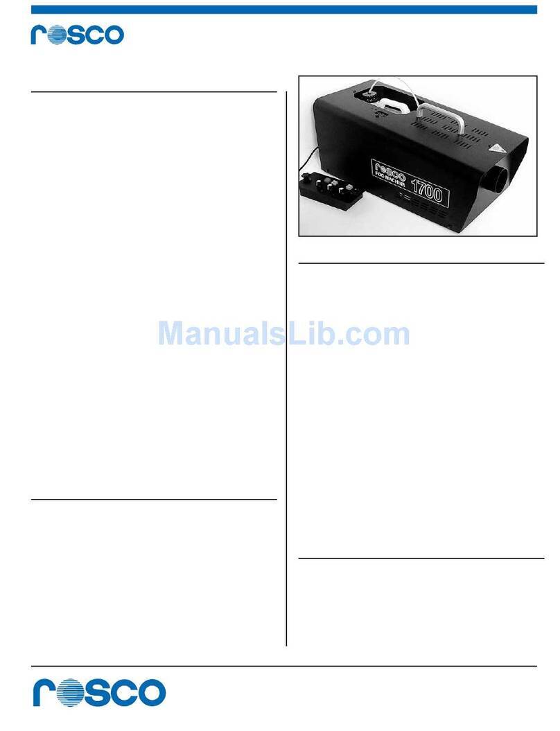 Rosco 1700 Installation instructions