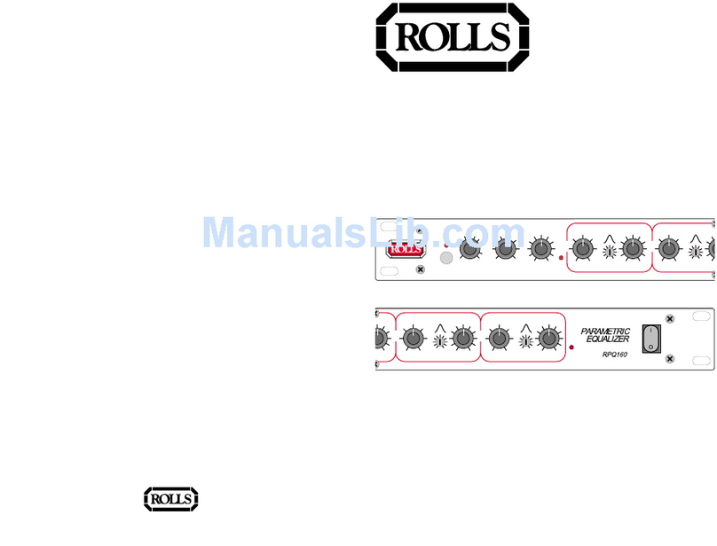 Rolls RPQ160 User manual