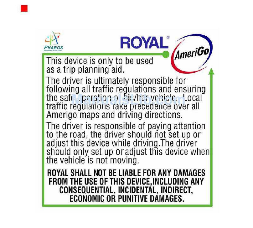 Royal AmeriGo 16006D user guide