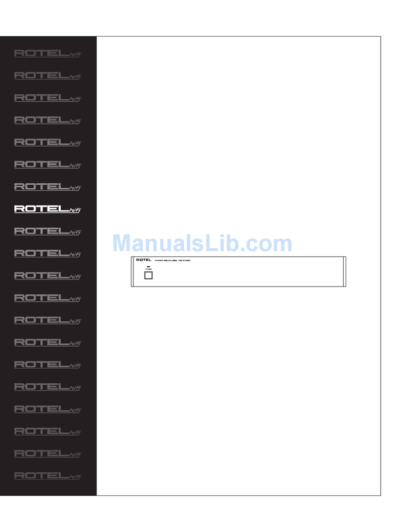 Rotel RQ-970BX owner's manual