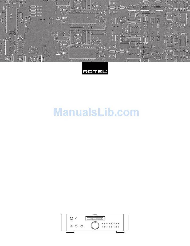 Rotel RA-1070 owner's manual