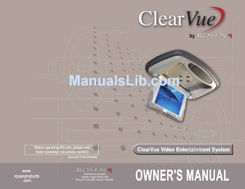 Rosen ClearVue Overhead Monitor User manual Rosen ClearVue Overhead Monitor User manual