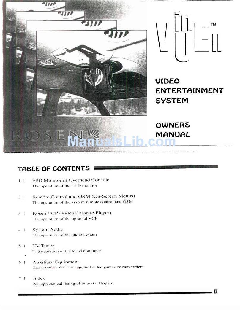 Rosen Rosen inVUE II owner's manual